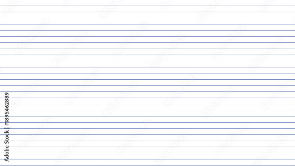 Fototapeta premium Clean horizontal blue lines on a white background, resembling lined notebook paper