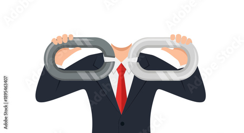 Businessman looking through binoculars