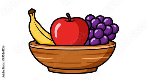 Fresh Fruit in a Bowl.