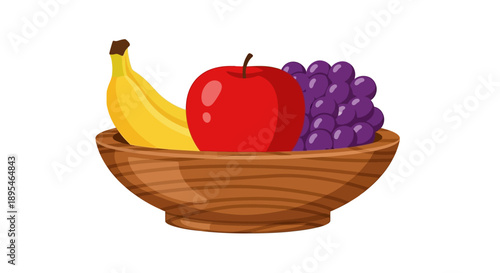 Fresh Fruit in a Bowl.