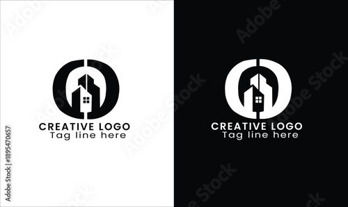 o letter real estate logo