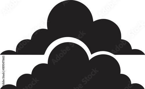 Clouds gathering in the sky with a partial eclipse view from below