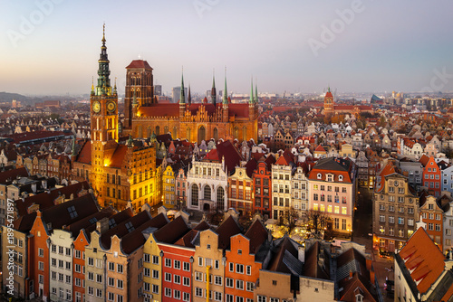 Wallpaper Mural Gdansk, Poland- View of the Old Town Torontodigital.ca