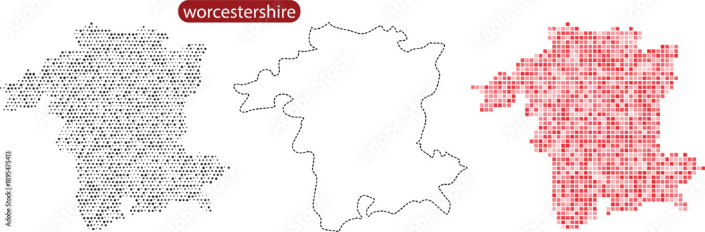 Fototapeta premium Vector map illustration with various styles