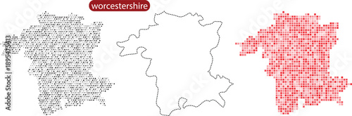 Vector map illustration with various styles