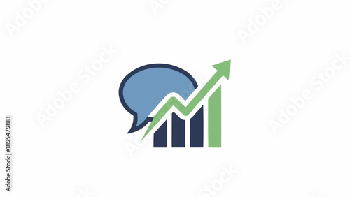 Green arrow graph chart growth.