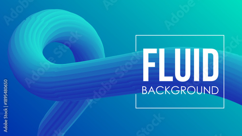 Modern Abstract Fluid Blue Green Gradient Background Design