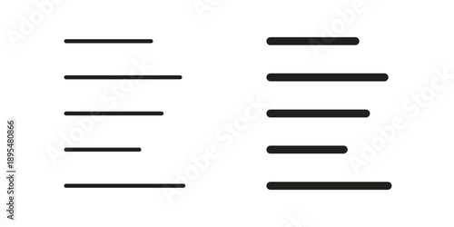 Align left icon for an app or web design interface vector