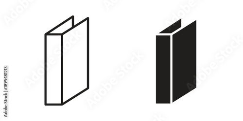 Binder icon for an app or web design interface vector