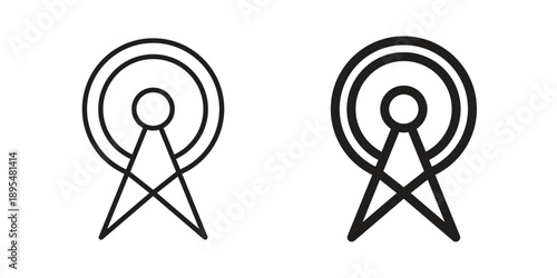 Broadcast icon for an app or web design interface vector