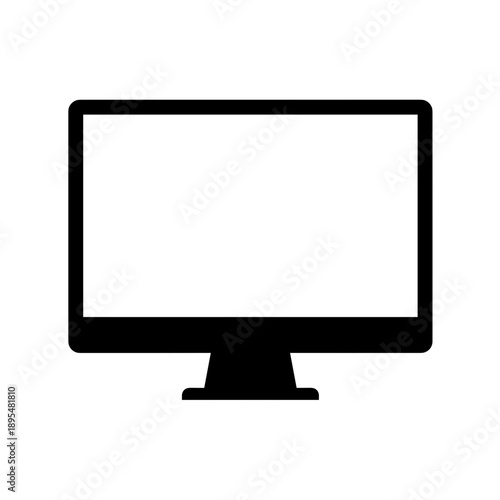computer monitor with blank screen