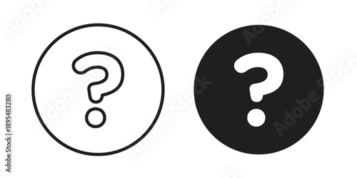 Doubts button icon for an app or web design interface vector