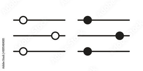 Filter Control icon for an app or web design interface vector