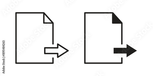 Export icon for an app or web design interface vector