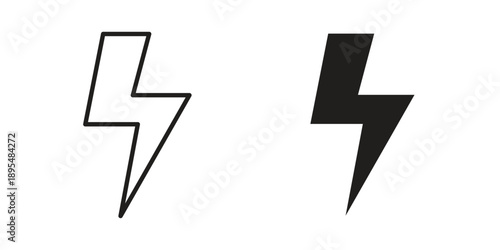 flash icon for an app or web design interface vector