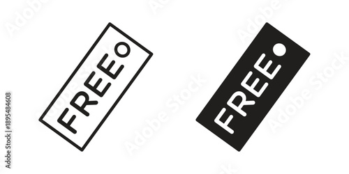 Free tag icon for an app or web design interface vector