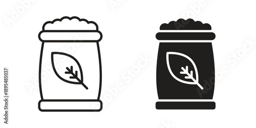 Fertilizer icon for an app or web design interface vector