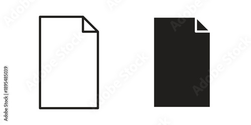 File icon for an app or web design interface vector