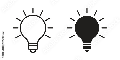idea icon for an app or web design interface vector