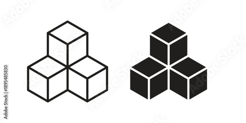 Inventory icon for an app or web design interface vector