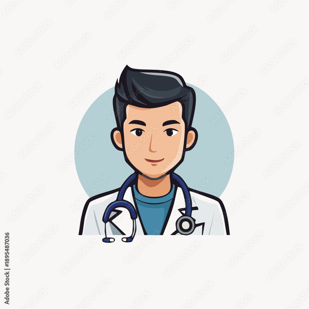 Fototapeta premium doctor with stethoscope