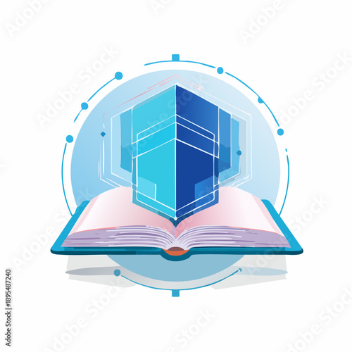 vector illustration of a yacht