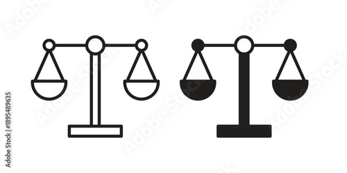 Scale icon for an app or web design interface vector