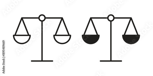 Scale icon for an app or web design interface vector