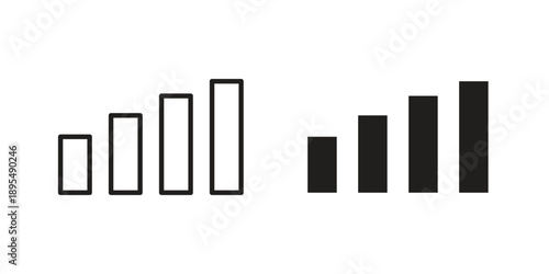 Signal icon for an app or web design interface vector