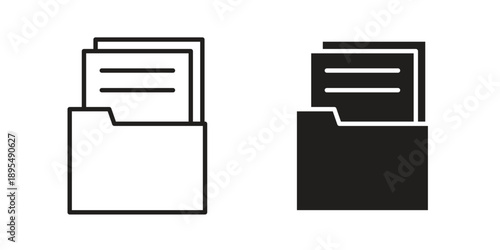 Store files icon for an app or web design interface vector
