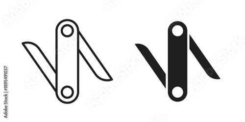 Swiss Knife icon for an app or web design interface vector