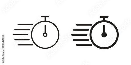 Time fast icon for an app or web design interface vector
