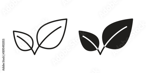 Vegan icon for an app or web design interface vector