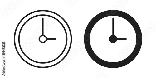 Watch icon for an app or web design interface vector