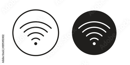Wifi Signal icon for an app or web design interface vector