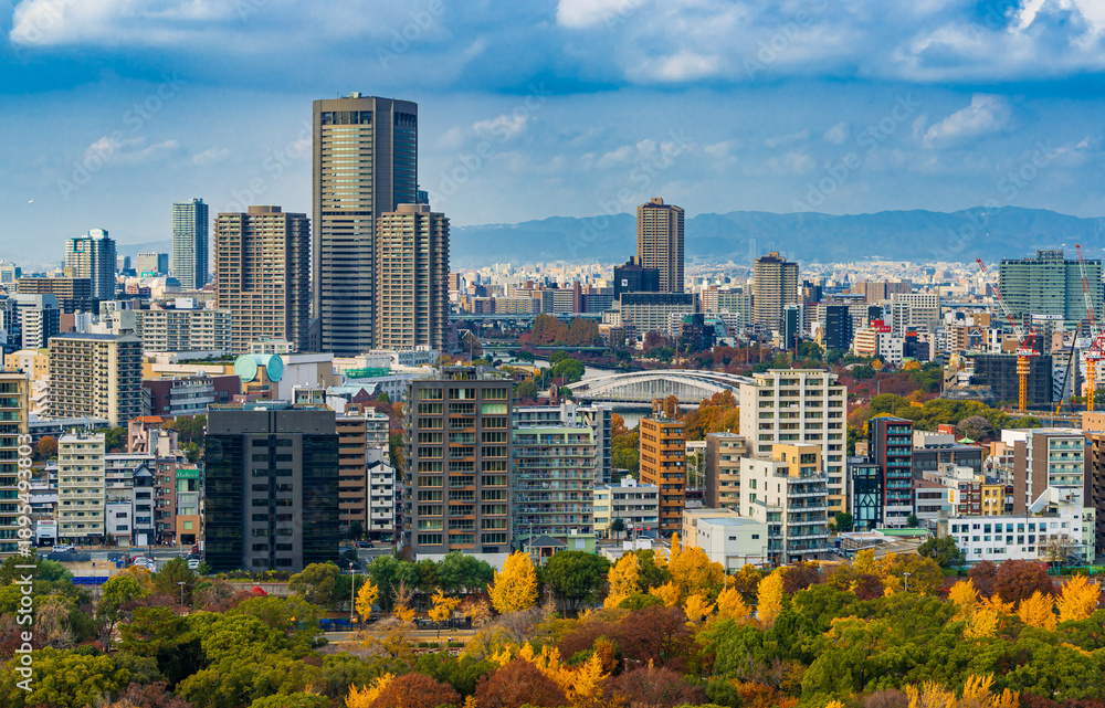 Fototapeta premium View from Osaka Castle