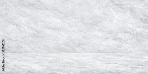 A white winter snow texture forms an abstract frozen pattern on a cold wall under a blue sky with frost and soft clouds