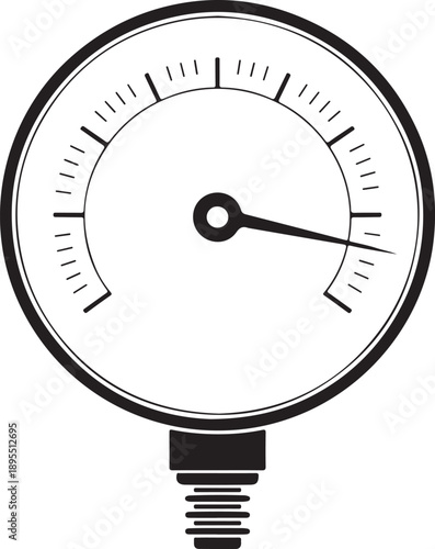 pressure gauge psi and bar scale instrument for monitoring