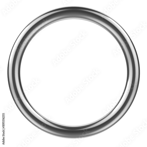 Steel Ring isolated on transparent background