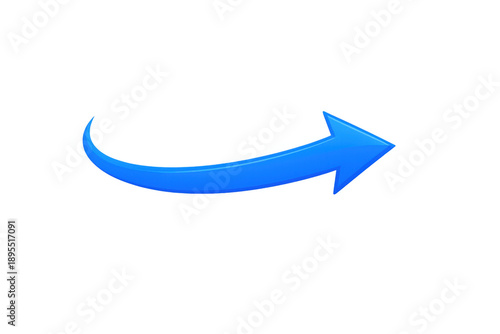 Blue 3d curved arrow pointing right indicating direction, progress, navigation, a turn, or a forward movement on transparent background Free Download Blue 3d curved arrow pointing right indicating direction, progress, navigation, a turn, or a forward movement on transparent background - GFXLoad
