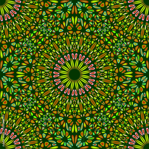 Bohemian colorful abstract flower mandala ornament pattern background