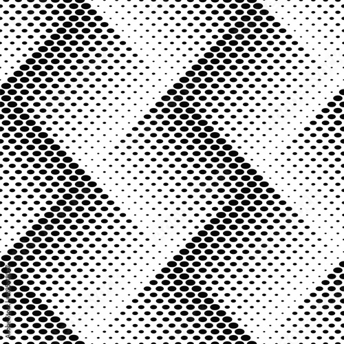Monochrome oval pattern background - abstract vector design