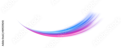 Bright light trails curve and twist, forming glowing paths of energy. Neon streaks shimmer across dark space. Perfect for futuristic PNG