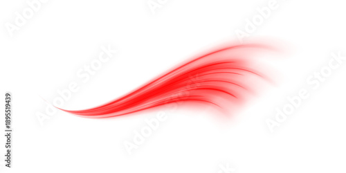 Abstract light waves ripple across a dark canvas. Glowing trails convey rapid motion and futuristic energy. Ideal for sci-fi visuals PNG