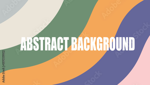 Colorful abstract background with white text wavy lines