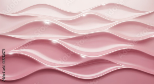 Wavy pink surface with gradient effect
