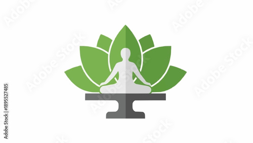 Person Sitting in Lotus Position.