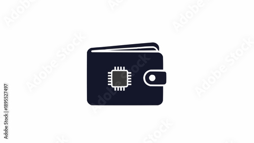 Smart wallet with microchip technology inside.