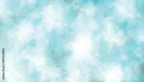 Light blue and white abstract watercolor texture background