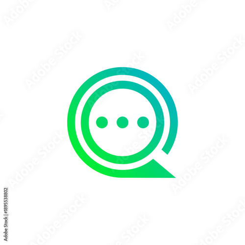 Technology Letter Q Logo Abstract Whimsical Monogram